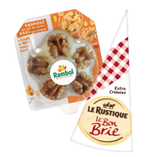 Chavroux geitenkaas, Rambol notenkaas of Le Rustique brie of camembert